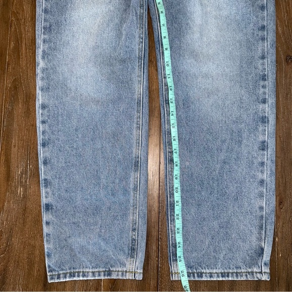 Elan High Rise Jeans Tapered S 24 25 Crossover Waist 90s Ankle Straight Leg Crop - Picture 7 of 11